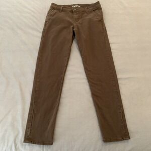 Carbon Pants Mens 28x30 Brown Slim Fit Freedom Flex Stretch Chinos Cotton Casual